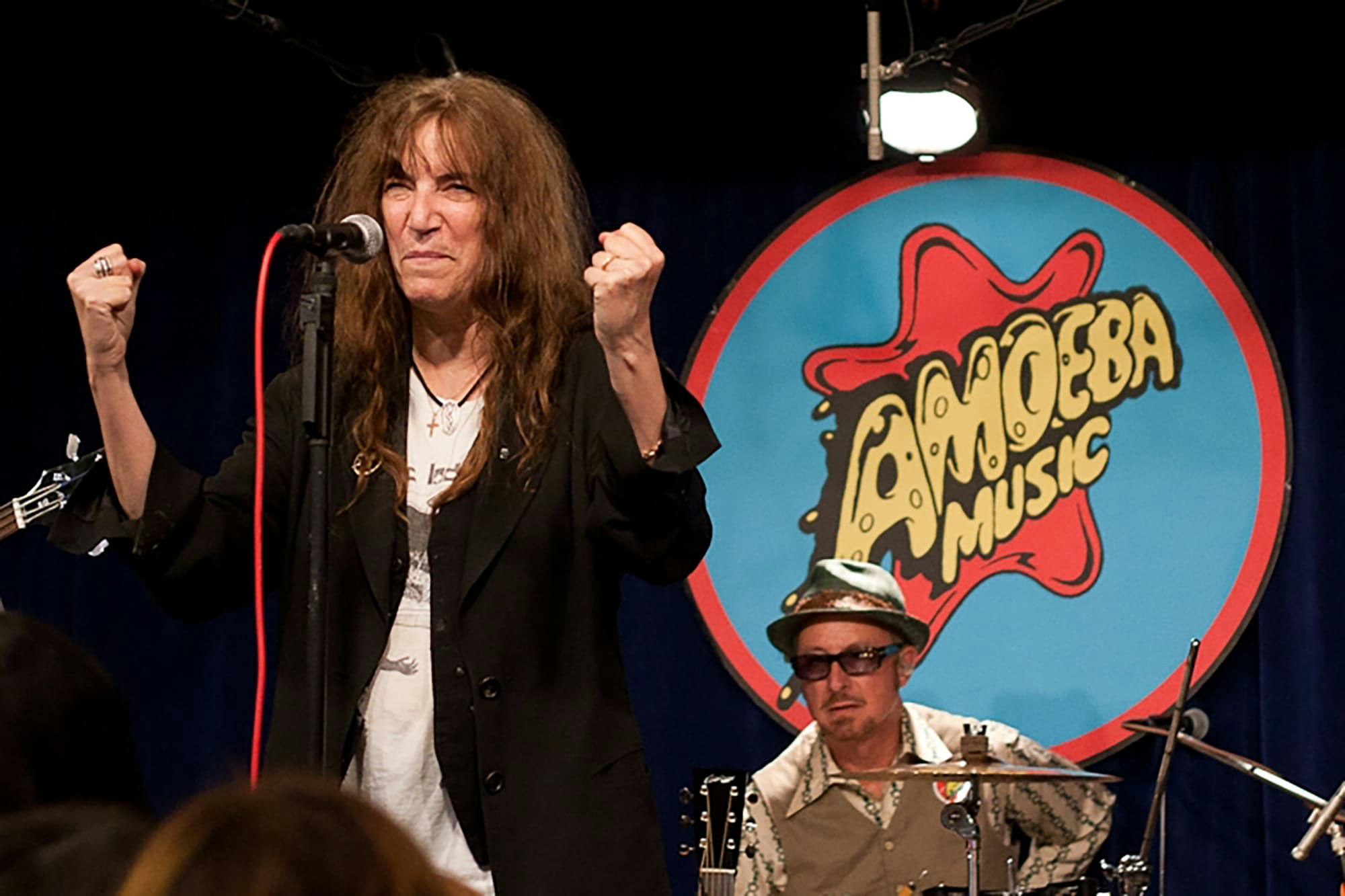 Patti Smith during an in-store performance, Amoeba L.A., October 11, 2017.